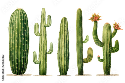 Authentic representation of majestic saguaro cacti.