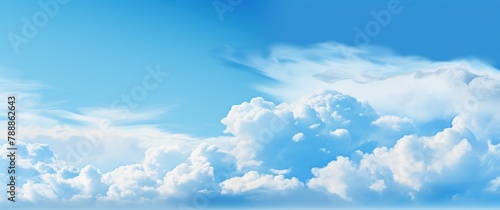 Cloudy blue sky abstract background, blue sky background with tiny clouds.