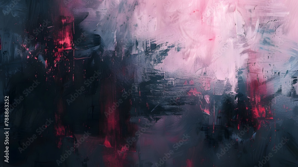 Fototapeta premium Abstract art with brutalism concept.