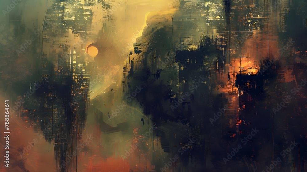 Abstract art with brutalism concept. Abstract art with brutalism concept.