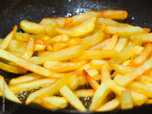 french fries in the pan © mansum008