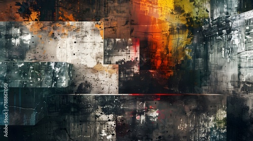 Wallpaper Mural Abstract art with brutalism concept. Torontodigital.ca