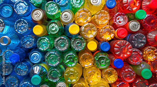 Colorful Recycling Stack photo