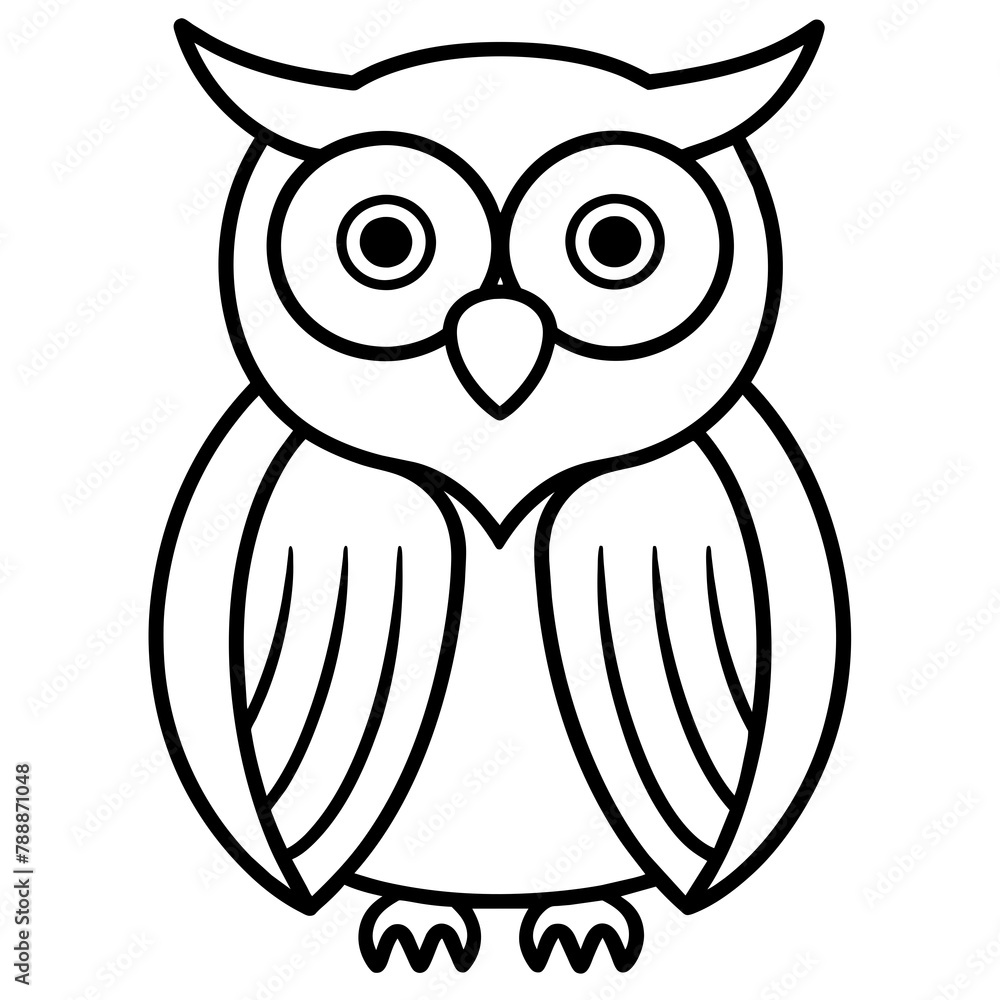 owl illustration mascot,owl silhouette,owl vector,icon,svg,characters,Holiday t shirt,black owl  drawn trendy logo Vector illustration,owl line art on a white background