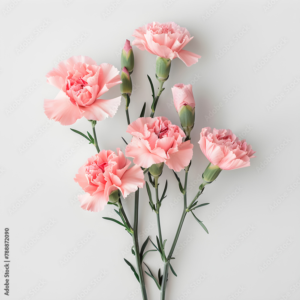 A vibrant pink carnation bouquet, perfect for celebrating special occasions and adding a touch of beauty to any space.