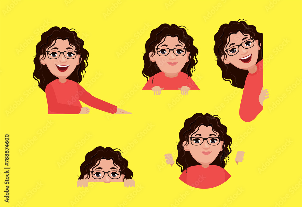 Peeping people collection of illustration Peeping people collection of illustration