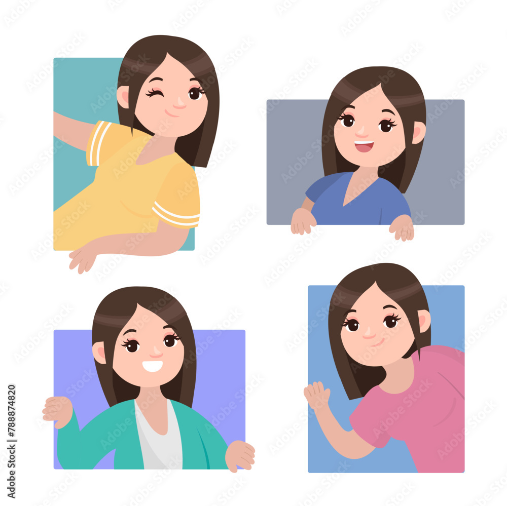Peeping people collection of illustration Peeping people collection of illustration