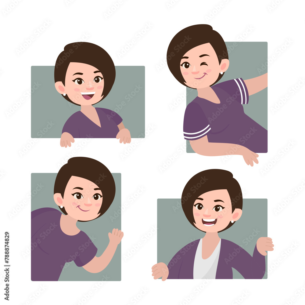 Peeping people collection of illustration Peeping people collection of illustration