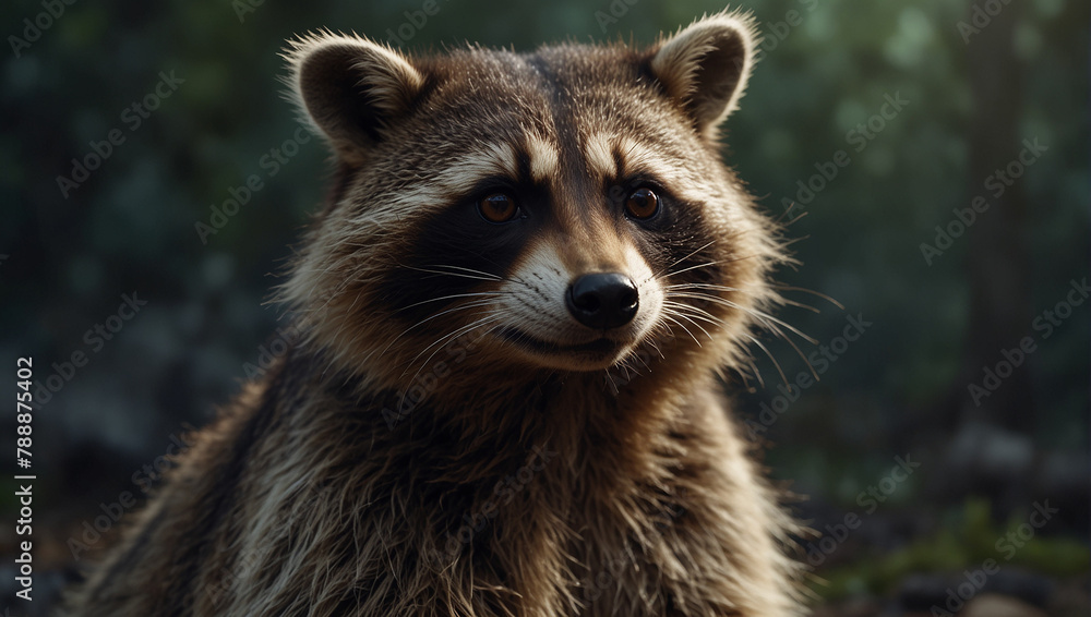 Raccoon in the jungle Raccoon in the jungle