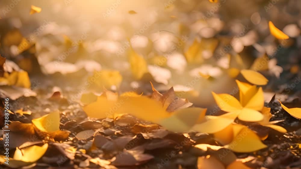 Cluster of Fallen Leaves on the Ground Generative AI Cluster of Fallen Leaves on the Ground Generative AI