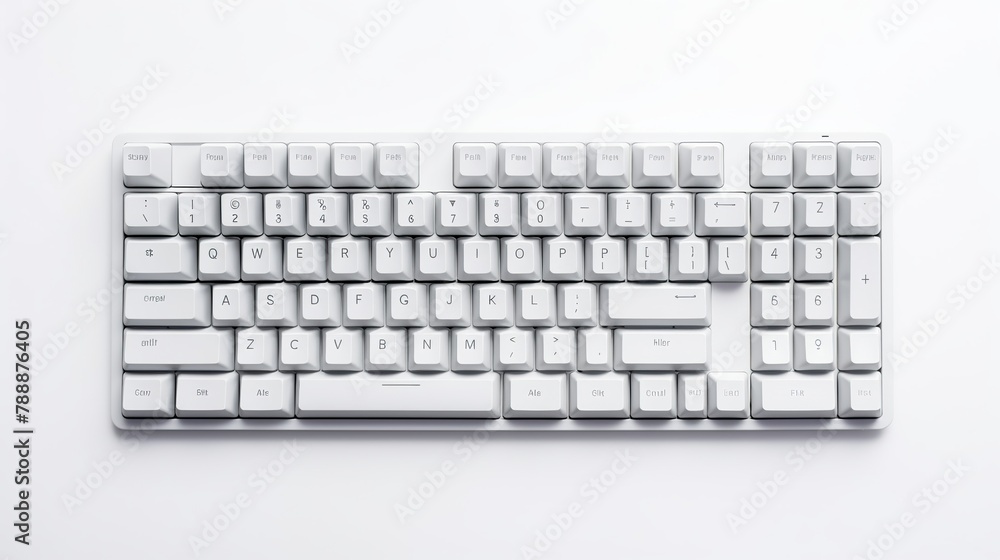 Mechanical gaming keyboard, computer keyboard isolated on white background. Mechanical gaming keyboard, computer keyboard isolated on white background.