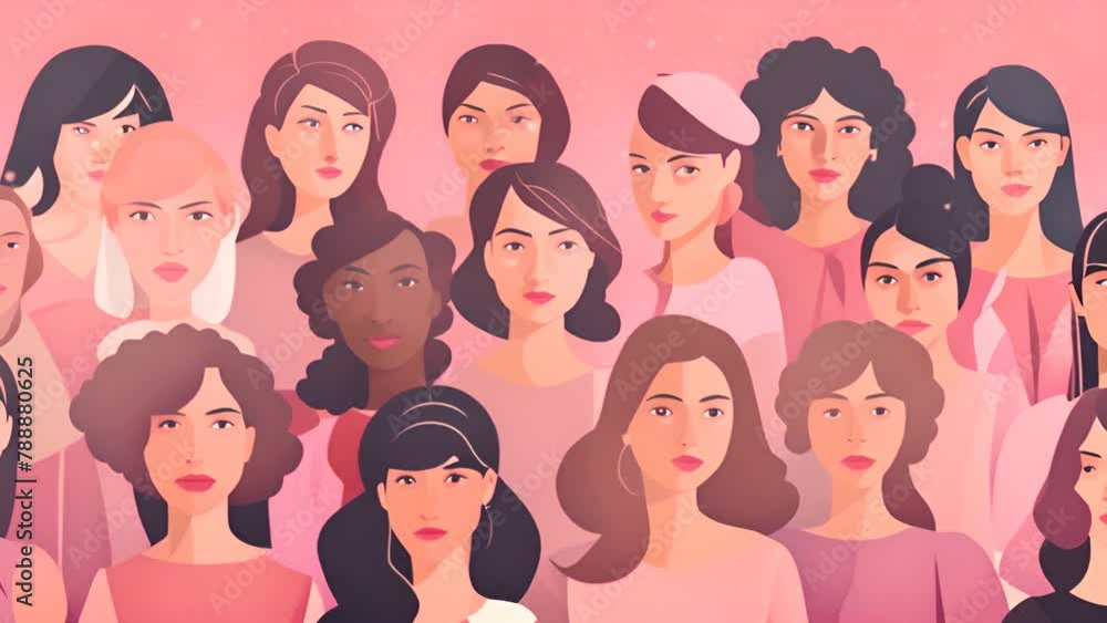 Group of Women Standing Together Generative AI Group of Women Standing Together Generative AI