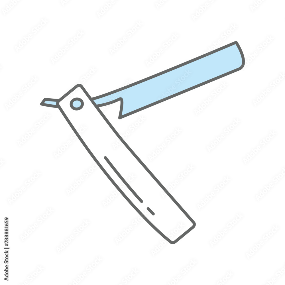 Straight razor icon vector design template Straight razor icon vector design template