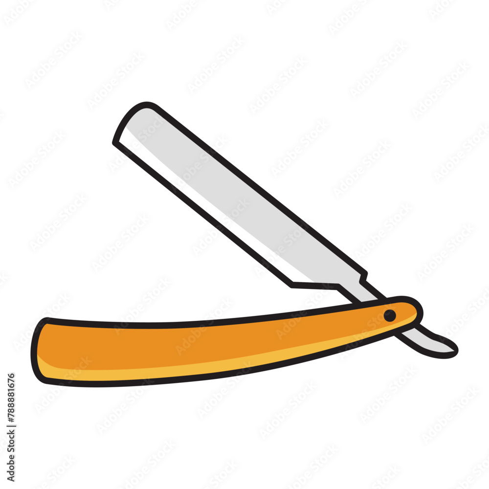 Straight razor icon vector design template Straight razor icon vector design template