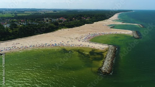 Dubai Beach In Jaroslawiec Plaza Dubaj Aerial View Poland photo