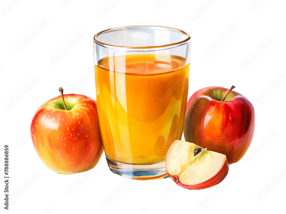 glass of fresh apple juice glass of fresh apple juice