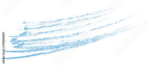 light blue pencil strokes isolated on transparent background