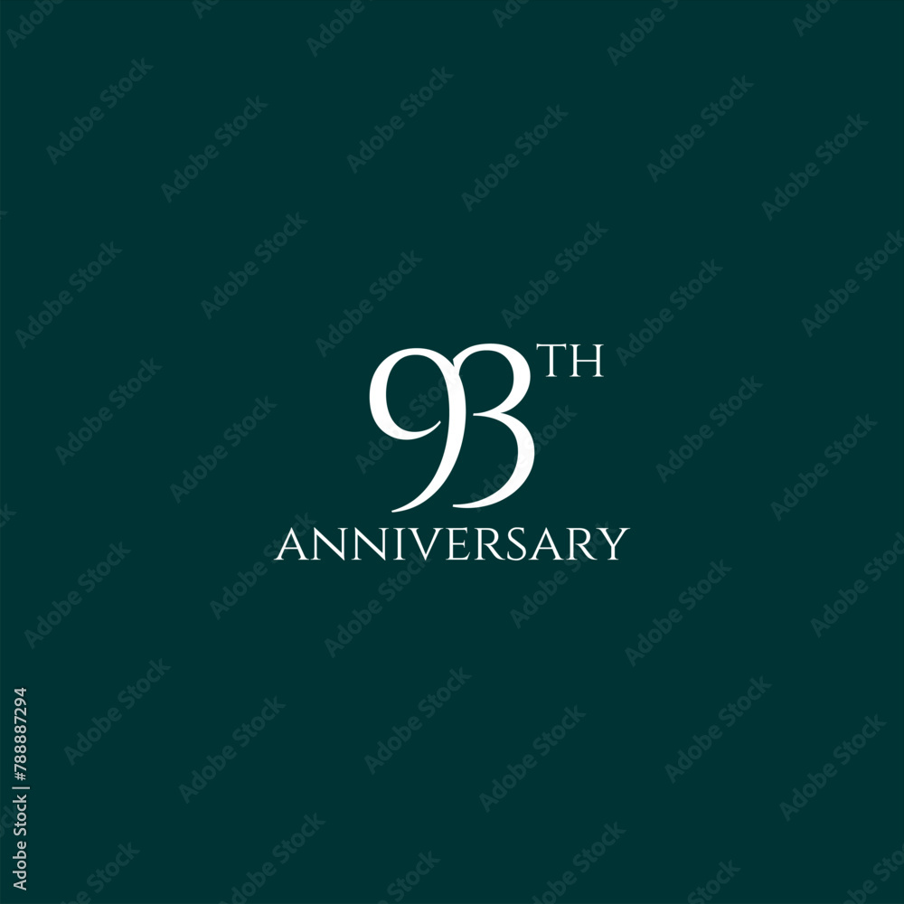 93th logo design, 93th anniversary logo design, vector, symbol, icon 93th logo design, 93th anniversary logo design, vector, symbol, icon