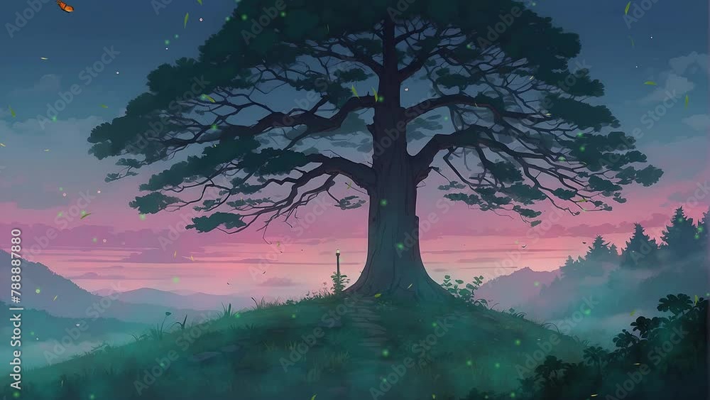 landscape with trees and mountains landscape with trees and mountains