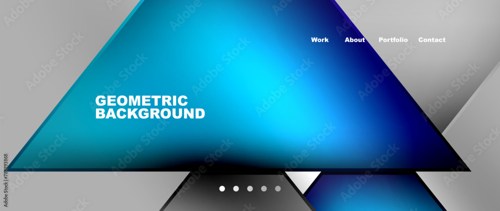 A geometric background featuring electric blue triangles on an azure backdrop. Perfect for electronic instrument gadgets or multimedia display devices A geometric background featuring electric blue triangles on an azure backdrop. Perfect for electronic instrument gadgets or multimedia display devices