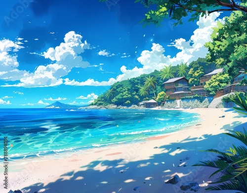 Anime Summer Background