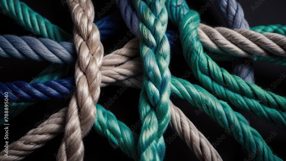 close up of a rope on a ship close up of a rope on a ship