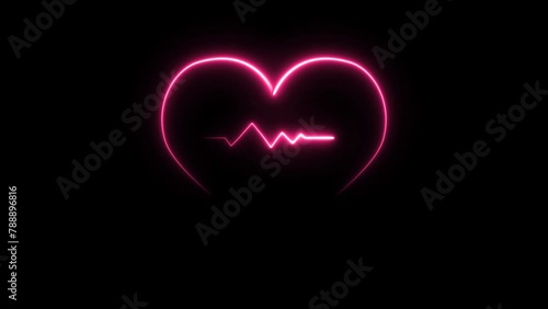 Heart electric glow
