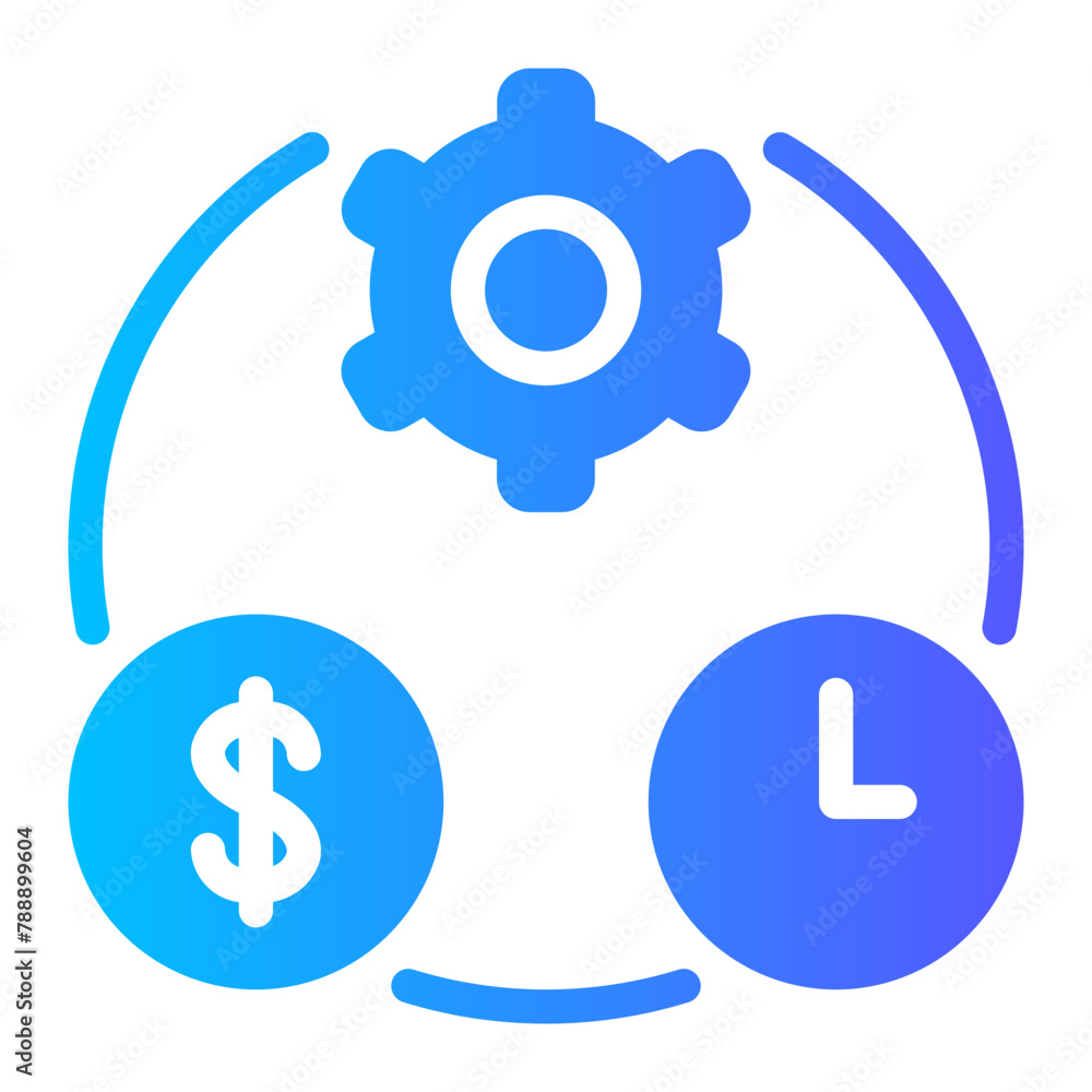 business operations gradient icon business operations gradient icon