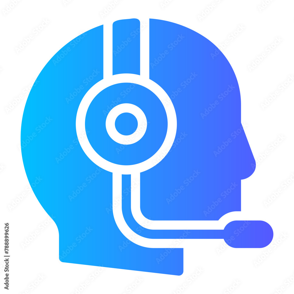 customer service gradient icon customer service gradient icon