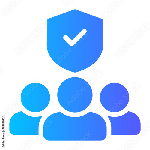 trustworthy gradient icon