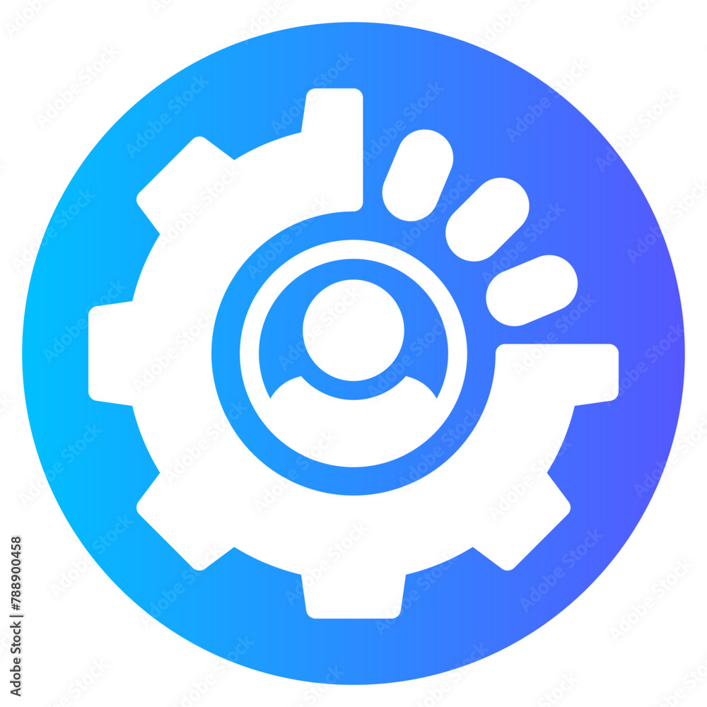 human resource gradient icon human resource gradient icon