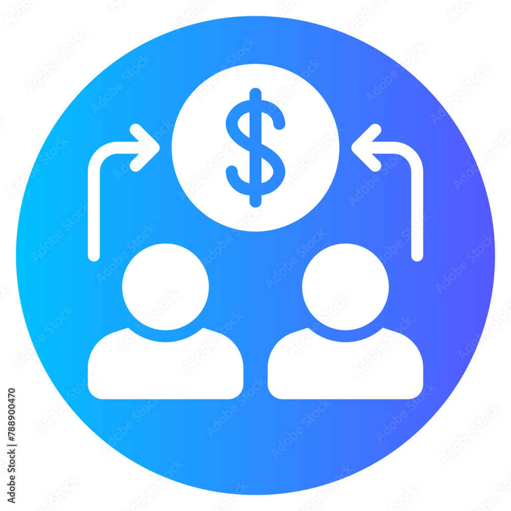 management gradient icon management gradient icon
