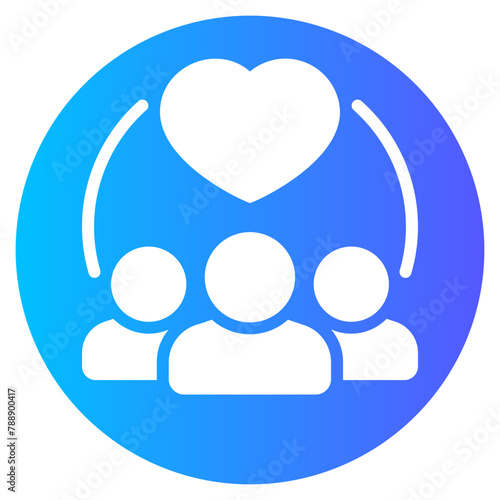 dedication gradient icon