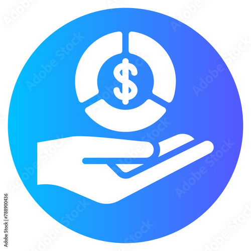 financial analysis gradient icon