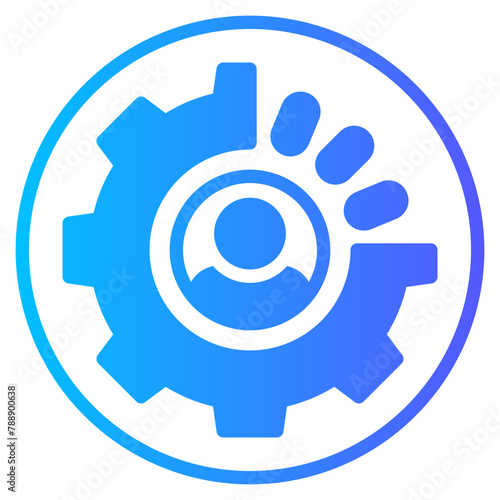 human resource gradient icon