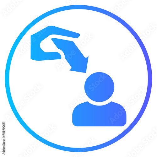 pressure gradient icon