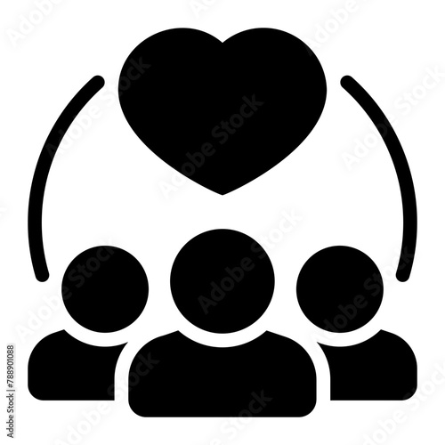 dedication glyph icon