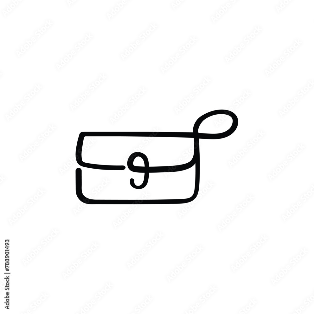 Handbag Line Style Icon Design Handbag Line Style Icon Design