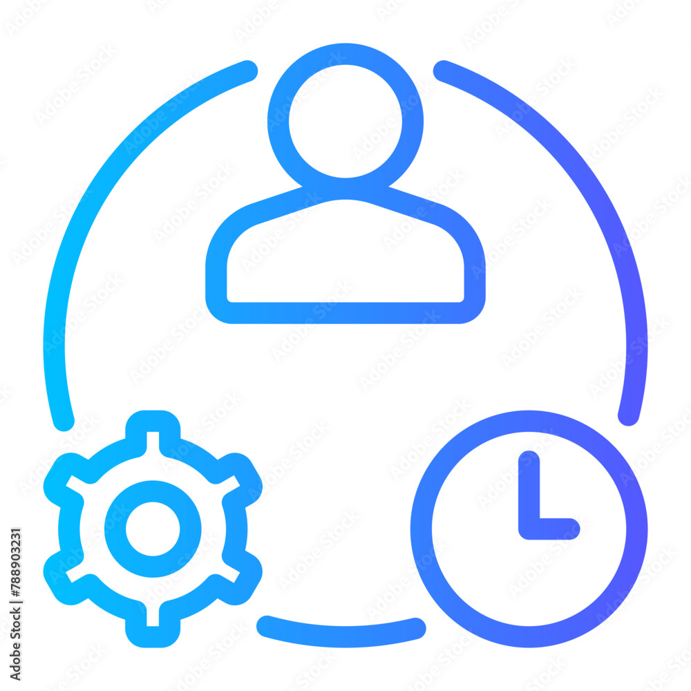workflow gradient icon workflow gradient icon