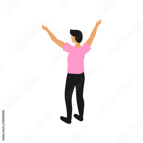 pose of person relaxing element pose