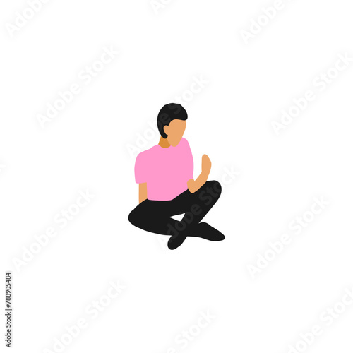 pose of person relaxing element pose