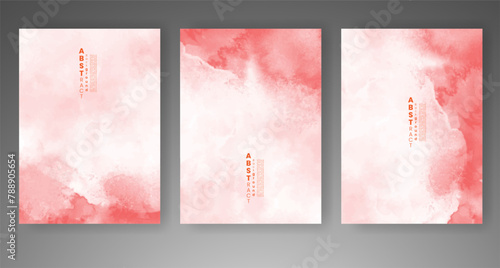 Cover template with watercolor background. Design for your cover, date, postcard, banner, logo.