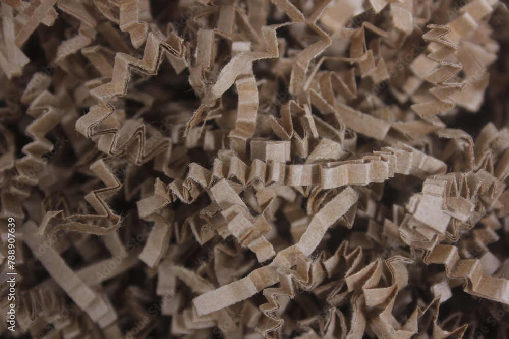 Brown Crinkle Paper. Eco Friendly Packing Material Brown Crinkle Paper. Eco Friendly Packing Material