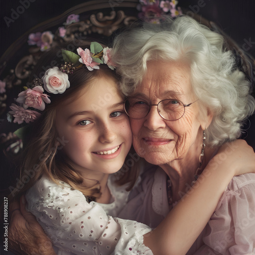 grandmother and granddaughter photo