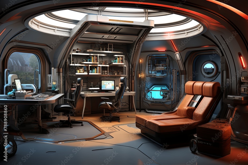 Futurist Virtual Reality Game Room Inspirations: Biometric Security & Hidden Compartments Emerge 