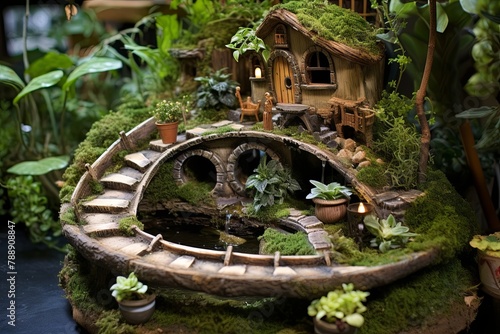 Wishing Wells, Garden Bridges: Enchanted Fairy Garden Patio Concepts photo