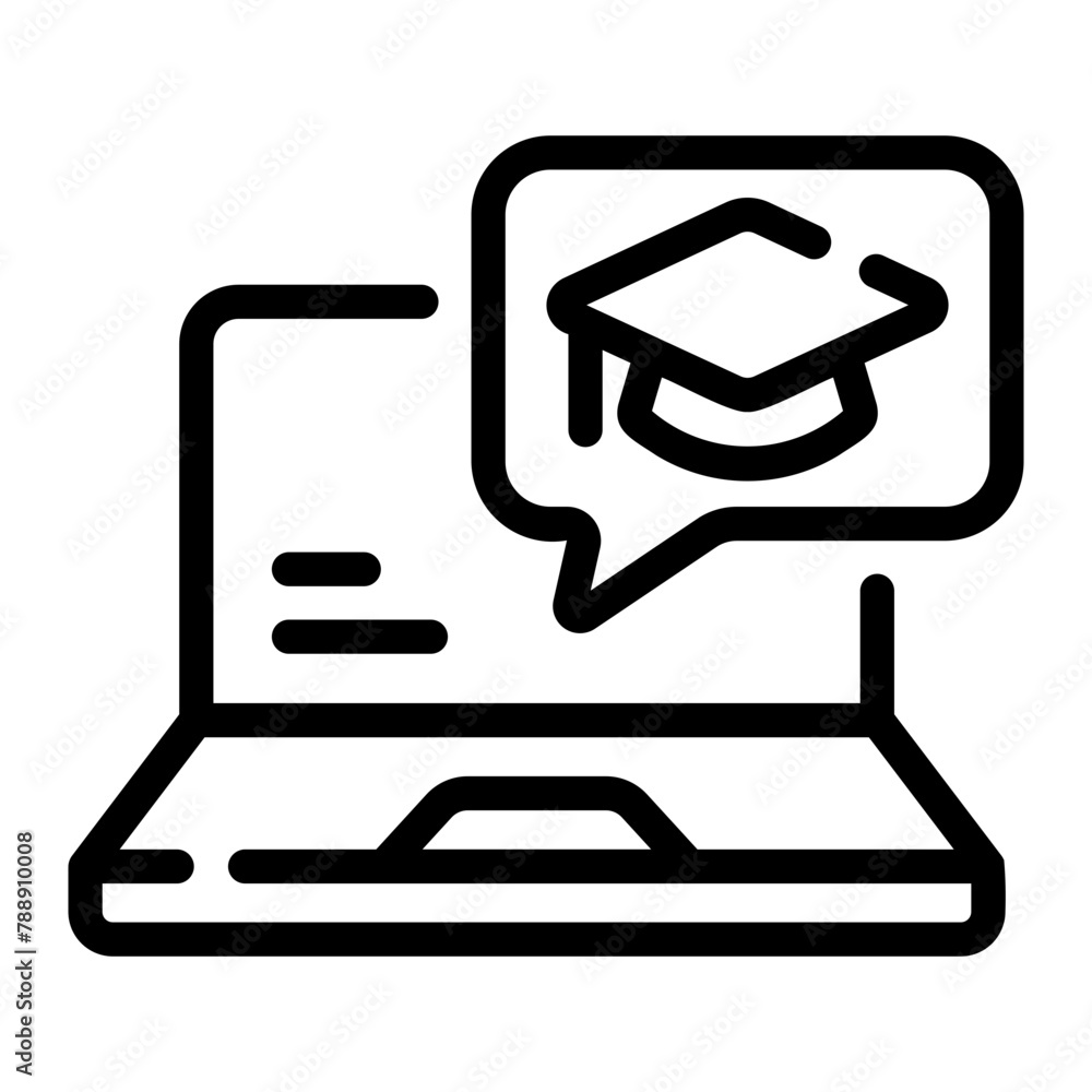 elearning Line Icon elearning Line Icon