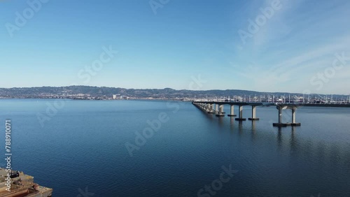 Wallpaper Mural Aerial Zoom Out Footage of the Bay Bridge from Treasure Island. Torontodigital.ca