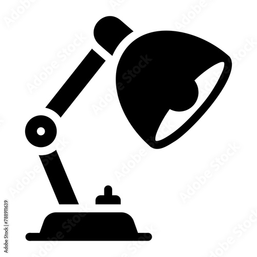 desk lamp Solid icon
