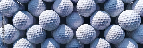 Covered Background of Golf Balls